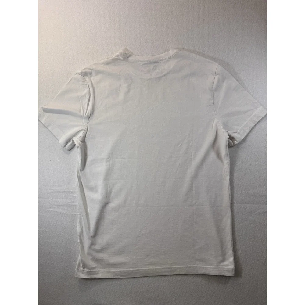 Banana Republic Authentic T Mens Medium White Pima Cotton Minimalist Casual EUC